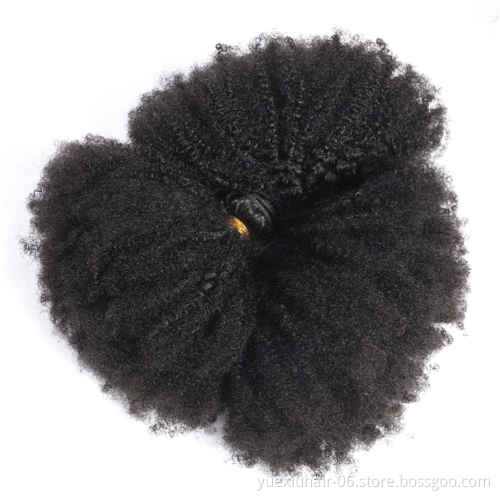 Mongolian Afro Kinky Curly Hair Weave ,Short Virgin 100% Indian Human Hair Extensions ,Afro Kinky Human Hair Bulk